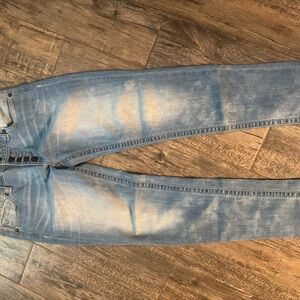 Miss Me Light Blue Button Fly Jeans